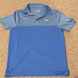 Under Armour Men's Two-Tone Blue Polo